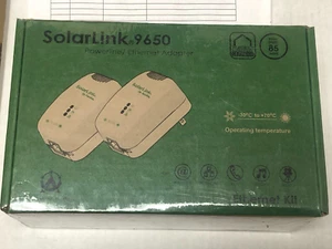 Lot of 2 NEW Solarlink/PlugLink 9650 Ethernet Adapter By Asoka - PL9650-WT - Picture 1 of 1