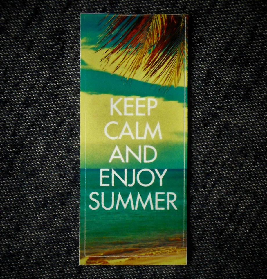 Handy-Sticker "Keep Calm and enjoy" Smartphone Aufkleber Handy-Folie 3 x 7 cm # - Bild 1 von 1