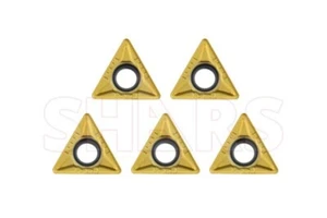 Shars 5 PCS TPGT 322 Tin Coated C5 Turning Inserts Alloy Steel New !{ - Picture 1 of 7