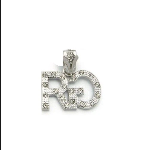 Collar Hip Hop Estilo Rap Caja Cadena Cristal Estrella Rico Gang Boss Inicial Colgante Foto 1 de 1