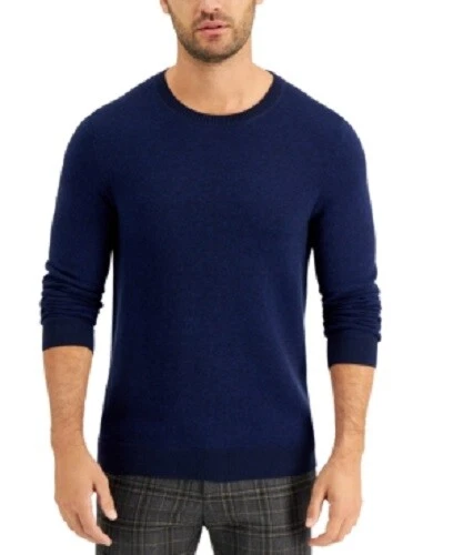 Tasso ELBA Navy Blue Combo Pullover Crew Neck Sweater Size 2xl