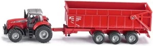 Siku 1844, Massey Ferguson Tractor with Trailer, 1:87, Metal/Plastic, Red - Picture 1 of 1
