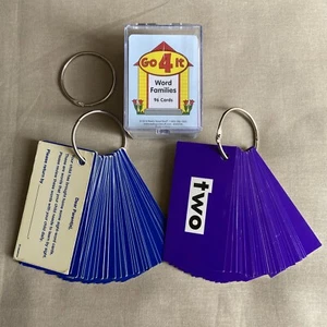 Word Family Building Cards Set (Word Families Flash Cards) Ring Set PreK Toddler - Picture 1 of 6