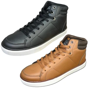 CROSSHATCH Mens High Top Ankle Trainers Boot Lace up Walking Padded Casual Shoes