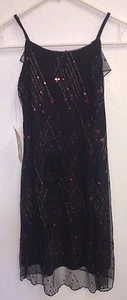 KC Parker Dress NWT Size 8 Girls Special Occasion Fancy Boutique Black NEW (B6) - Picture 1 of 5