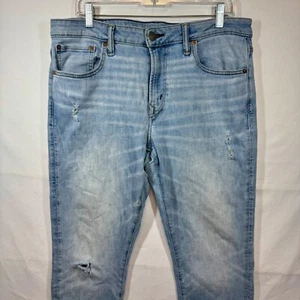 Pantalones de mezclilla American Eagle AirFlex Temp Tech desgastados lavado claro talla 34x34 - Imagen 1 de 9