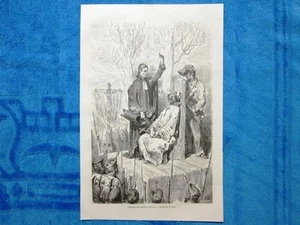 Gravur Année 1862 - Hinrichtung eines Attentäters, Barcelona - Hinrichtung eines Attentäters - Bild 1 von 1