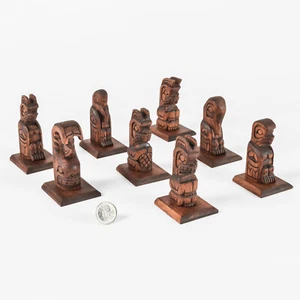 Northwest Native kleiner Totempfahl verschiedene Designs - Bild 1 von 5