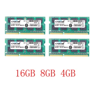 16GB 8GB 4GB 2GB Laptop Memory For Crucial DDR3 1333MHz 1.5V 204Pin CL9 RAM LOT - Picture 1 of 12