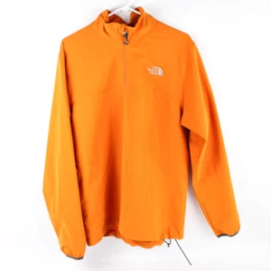 North Face Cuarto Cremallera Cordón Ligero Naranja Elástico Jersey Hombre M - Imagen 1 de 5