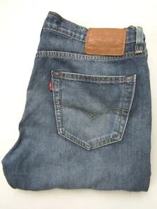 Levi's 502 men's jeans Big E regular taper W34 L29 mid blue stretch LEVC247 - Picture 1 of 8