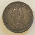 GREAT BRITAIN   1889 SILVER DOUBLE FLORIN    TYPE