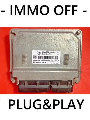 IMMO OFF / Plug&Play VW Golf Plus 1.6 ECU 06A906033DC - 5WP40245 / CORRIERE V... - Immagine 1 di 4