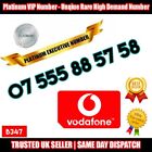 Platinum Nummer goldene Nummer VIP SIM - 07 555 88 57 58 - seltene Nummern - B347