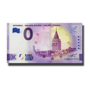 Euro Souvenir Turkey TUBK 2021-1 Estambul Galata Kulesi Billet billetes de recuerdo - Imagen 1 de 2