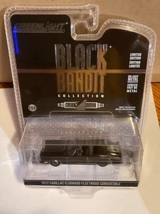 Cadillac Eldorado Fleetwood 1972 Greenlight Black Bandit convertible - Imagen 1 de 1