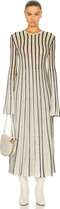 Stella McCartney lurex-detail striped maxi dress Size S - Picture 1 of 12