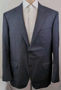 Canali 1934 Harry Rosen Mens Gray 2 Button Surgeon Cuff Sport Coat Size 44 R - Picture 1 of 13