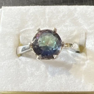 Sterling Silver Ring Size 10 Signed 925 Pretty Stone - Picture 1 of 15