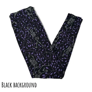 Girls S/M KIDS LuLaRoe HALLOWEEN 2025 ~ DANCING SKELETONS ~ Sizes 2-8 Leggings - Picture 1 of 4