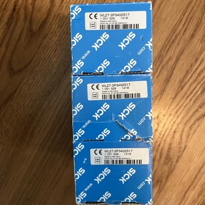 SICK WL27-3P3402S17 Photo Electric Sensor 1051529 Reflex Array - Image 1 of 3