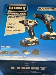 🛠️ HART HPCK252B Kit combinato trapano e percussione senza fili 20V - Foto 1 di 6