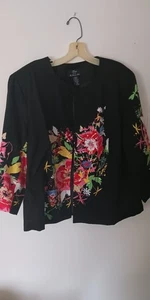 Trenz Woman By Theresa Renz Jacke/ Blazer Gr. 2X Floral - Orientalische Jacke - Bild 1 von 13
