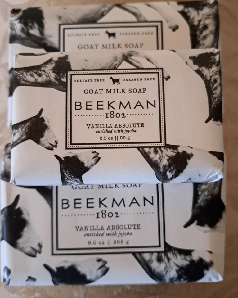 Beekman 1802 Goat Milk Soap Bar Vanilla Absolute Set 9oz (2) +3.5oz - Image 1 of 1