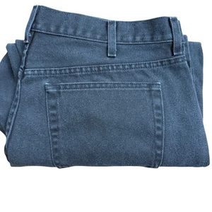 George Mens Black Relaxed Fit Jeans 40x30 (40x25) Cotton Denim - Picture 1 of 8