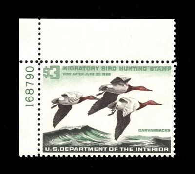 MOMEN: US # RW32 DUCK PLATE SINGLE MINT OG NH PSE GRADED CERT XF-90 LOT #94887 - Image 1 of 3