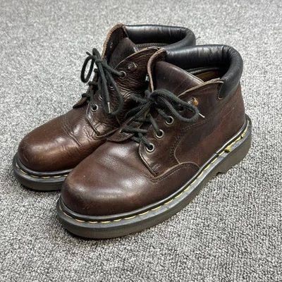 Botines de cuero vintage Dr Doc Martens Inglaterra 8173 marrón EE. UU. juvenil talla 4 Foto 1 de 4