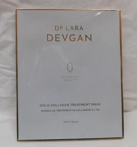 NIB - Pack of 3 - Dr. Lara Devgan NEW Gold Infused Collagen Treatment Masks - Picture 1 of 2