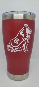 Taza vaso Texas AM Reveille X perro mascota NCAA 20 oz logotipo nuevo🔥 - Imagen 1 de 7