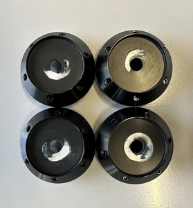 •Genuine• Team Dynamics Racing H085 Blank Wheel Badges/Centre Caps X4 - Picture 1 of 2