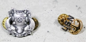 Insignia de buzo de primera clase de la Marina de Vietnam de los Estados Unidos dispositivo de rango CPO esterlina A243 - Imagen 1 de 8