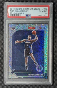 Zion Williamson 2019-20 Panini Hoops Premium Stock SP Shimmer Rookie PSA 10  - Bild 1 von 2