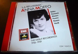 ANNA MOFFO "La Bellissima" Debut Recordings (CD 1990) Opera ***VERY GOOD*** - Picture 1 of 2
