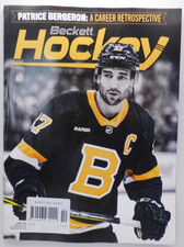 Beckett NHL Hockey magazine Oct 2023 Patrice Bergeron: A Career Retrospective