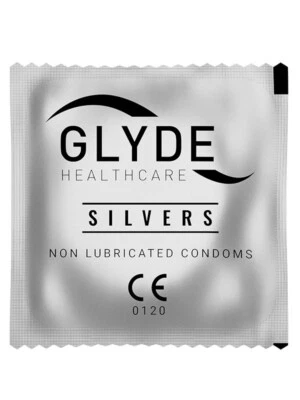 Glyde Silvers Non-Lubricated Condoms 100 Pack - image 1 of 2