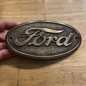 Plaque Ford enseigne laiton Hotrod Mustang F150 voiture camion auto maison bureau décoration cadeau - Photo 1/12