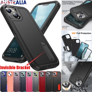 For iPhone 16 14 13 12 11 15 Pro XS Max Case Rugged Shockproof Heavy Duty Cover - Picture 1 of 108