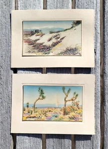 Vintage NOTIZKARTEN Berg San Jacinto aus der Wüste 1575 & Yucca und Joshua Baum 1182 - Bild 1 von 5