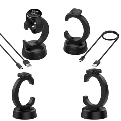 Black C-Shape Stand Charger Accessories forGoogle Pixel Watch3 (45MM/41MM) - Image 1 of 4