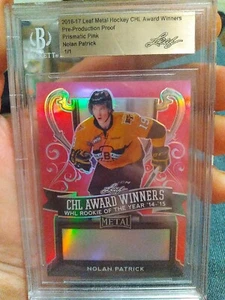 2016-17 Leaf Metal CHL Award Winners Pre Production Proof Nolan Patrick... - Picture 1 of 2