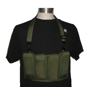USA Made Custom 20 to 30 round 4 Mag pouch Olive Drab Green Tactical 7.62 x .39 - Picture 1 of 3