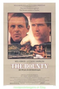 THE BOUNTY MOVIE POSTER Folded 27x41 MEL GIBSON ANTHONY HOPKINS 1984 - Picture 1 of 1