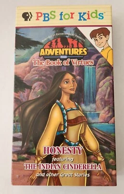 Adventures From The Book Of Virtues: HONESTY (vhs) Frog Prince. Rare PBS Kids — 第 1/3 张图片
