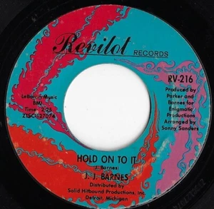 J.J. BARNES hold on to it U.S. REVILOT 45rpm RV-216_1968 northern soul NEAR MINT - Picture 1 of 1