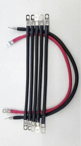 True® Complete 7pc Club Car DS 95+ (48V) 4AWG, Golf Cart kit- Battery Cable Set - Picture 1 of 3