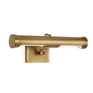 Southern Living Tate Picture Light Wall Mounted Brass Picture Light Solid Brass - Picture 1 of 9